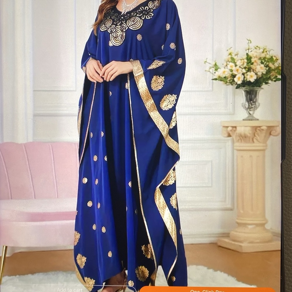 NWOT  Beautiful, elegant Kaftan Dress